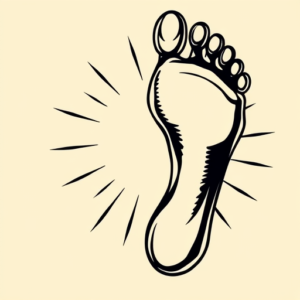 Pop Art Footprint Tattoo