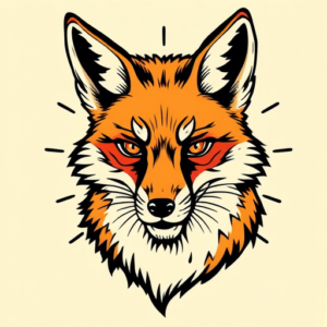 Pop Art Fox Tattoo