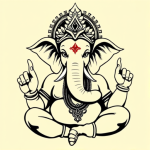 Pop Art Ganesha Tattoo