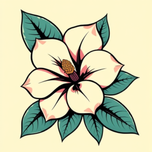 Pop Art Gardenia Tattoo