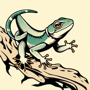 Pop Art Gecko Tattoo