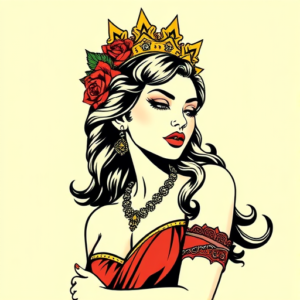 Pop Art Goddess Tattoo
