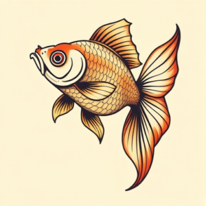 Pop Art Goldfish Tattoo
