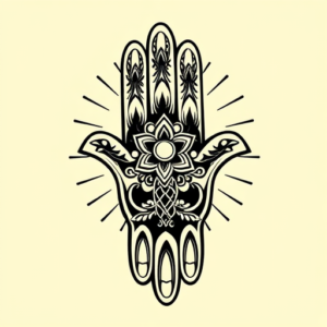 Pop Art Hamsa Tattoo