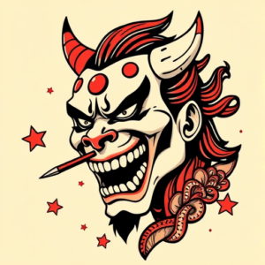 Pop Art Hannya Tattoo