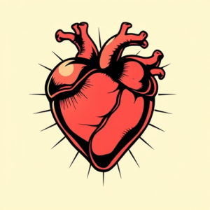 Pop Art Heart Tattoo