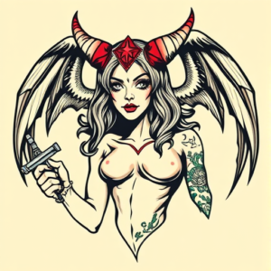 Pop Art Hecate Tattoo