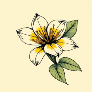 Pop Art Honeysuckle Tattoo