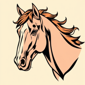 Pop Art Horse Tattoo