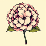 Pop Art Hydrangea Tattoo