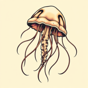 Pop Art Jellyfish Tattoo