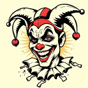 Pop Art Jester Tattoo