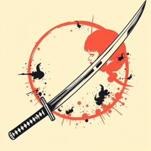 Pop Art Katana Tattoo
