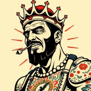Pop Art King Tattoo