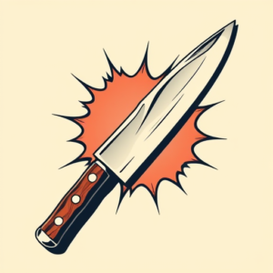 Pop Art Knife Tattoo