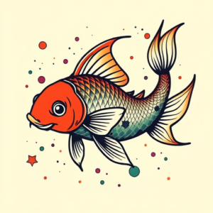 Pop Art Koi Tattoo