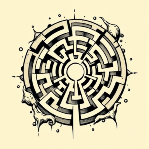 Pop Art Labyrinth Tattoo
