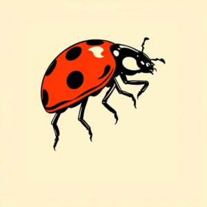 Pop Art Ladybug Tattoo