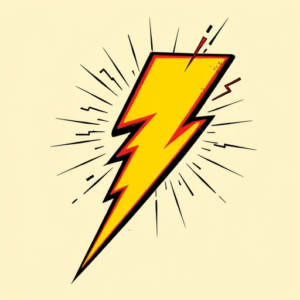 Pop Art Lightning Tattoo