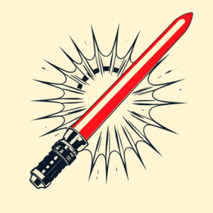 Pop Art Lightsaber Tattoo