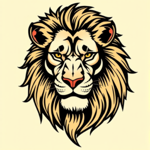 Pop Art Lion Tattoo