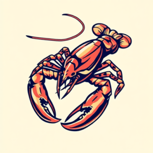 Pop Art Lobster Tattoo