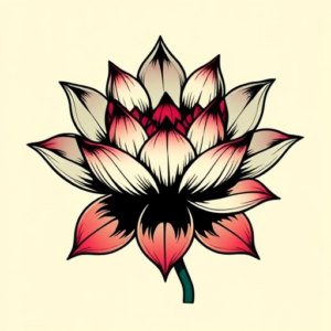 Pop Art Lotus Tattoo