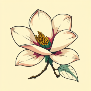 Pop Art Magnolia Tattoo