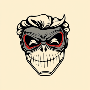 Pop Art Mask Tattoo