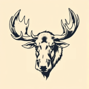 Pop Art Moose Tattoo
