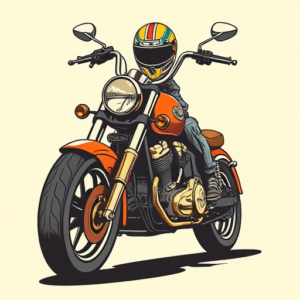 Pop Art Motorcycle Tattoo