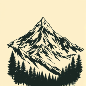 Pop Art Mountain Tattoo
