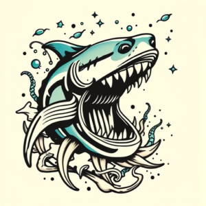 Pop Art Ocean Tattoo