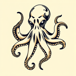 Pop Art Octopus Tattoo
