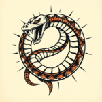 Pop Art Ouroboros Tattoo