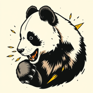 Pop Art Panda Tattoo