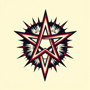 Pop Art Pentagram Tattoo
