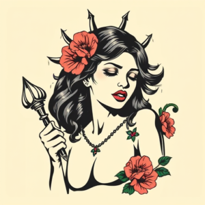 Pop Art Persephone Tattoo