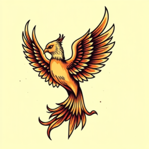 Pop Art Phoenix Tattoo