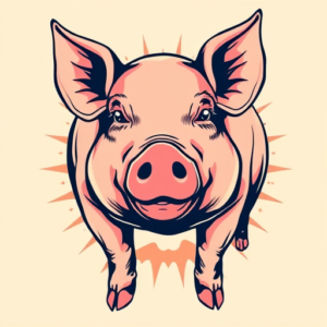 Pop Art Pig Tattoo