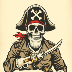 Pop Art Pirate Tattoo