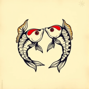 Pop Art Pisces Tattoo