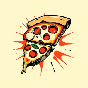 Pop Art Pizza Tattoo