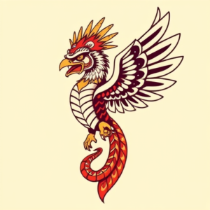 Pop Art Quetzalcoatl Tattoo
