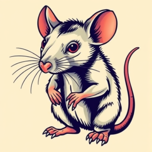 Pop Art Rat Tattoo