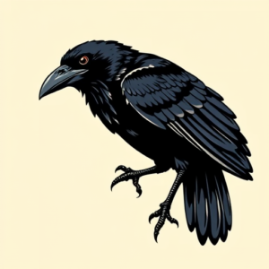 Pop Art Raven Tattoo