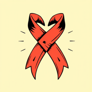 Pop Art Ribbon Tattoo