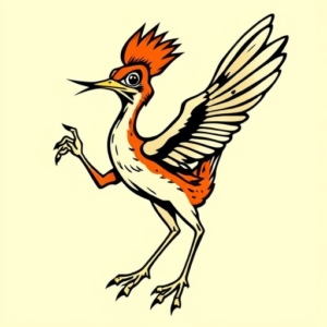 Pop Art Roadrunner Tattoo