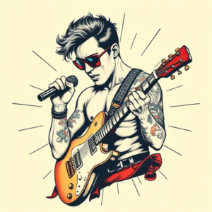 Pop Art Rockstar Tattoo