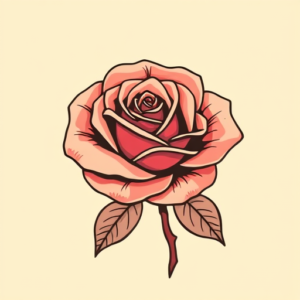 Pop Art Rose Tattoo